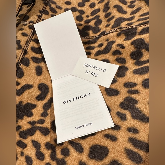 Givenchy suede George V tote bag animal print - Picture 3 of 10